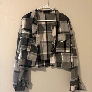 Quince Women's Checkered Utility Jacket
